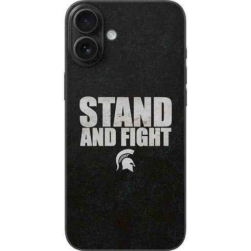 Michigan State University Stand and Fight iPhone 16 Plus Skin